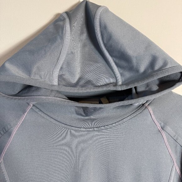 Athleta Plush Tech Pullover Hoodie Women's Medium Gray Active Running Outdoor - Picture 6 of 13